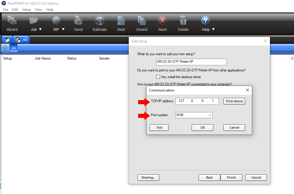 Setup Guide for Network, PrintExp & FlexiPRINT / directTOFILM UV DTF
